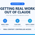 Claude for Salesforce admins: five step workflow covering read-only org access, briefing, planning, documentation and limits